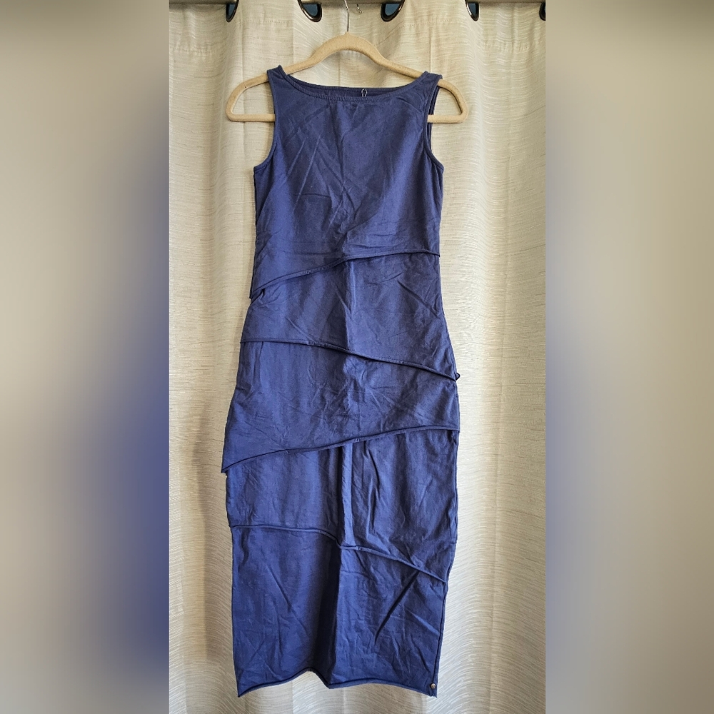 Elegant Periwinkle Layered Dress